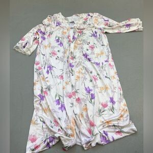 Vintage floral night gown one size fits most f04